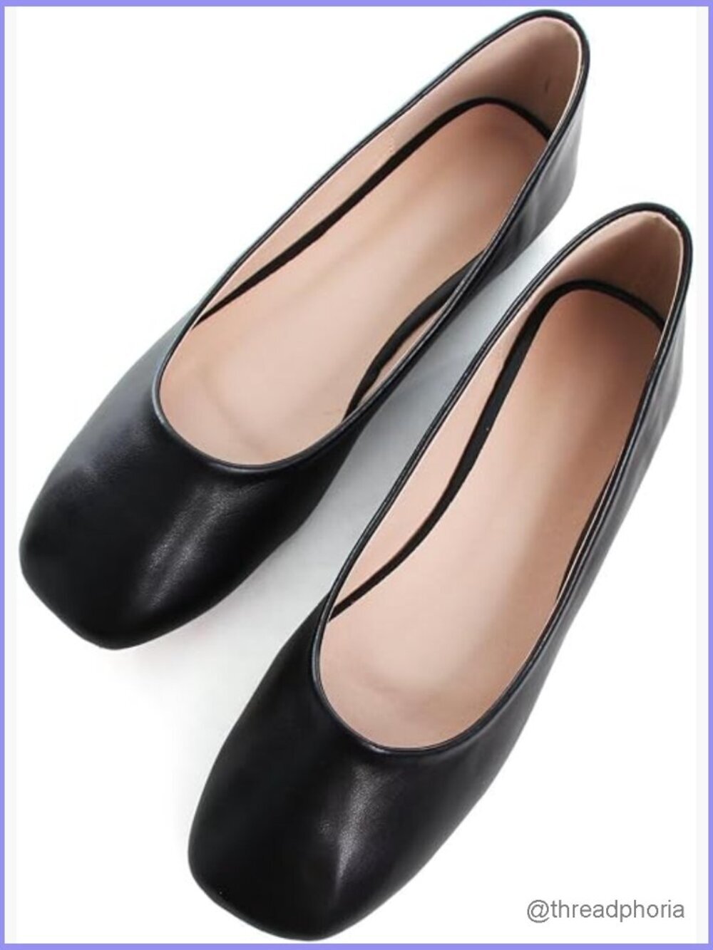 Women's Ballet Flats Square Toe Cushioned Comfort Slip-on Loafers Dressy